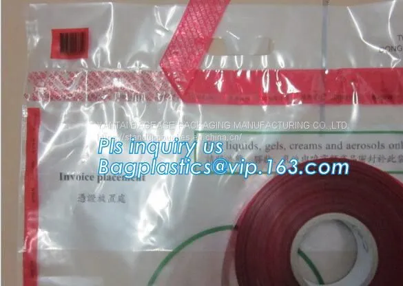 ICAO Duty Free Packaging, STEBs Bags, Custom Airport Store, Retail Shop Security Bags, Tamper Evident Proof photo-5