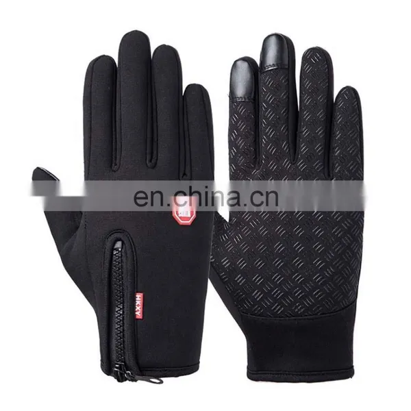 Wholesale Waterproof Gray Neoprene Fabric With Touchscreen Fingers Outdoor Sport Diving Protective Glove photo-5