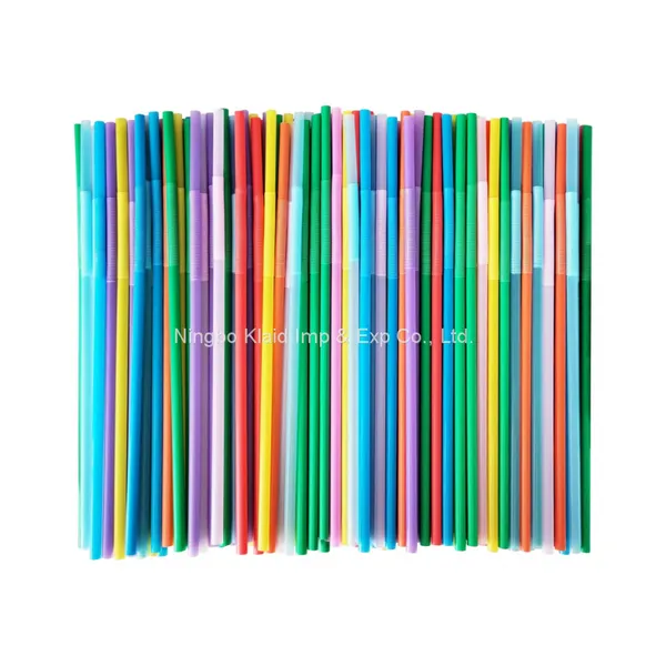 6mm Drinking Straws Disposable Bendable Party Colored Plastic Straws (500/Box) photo-2