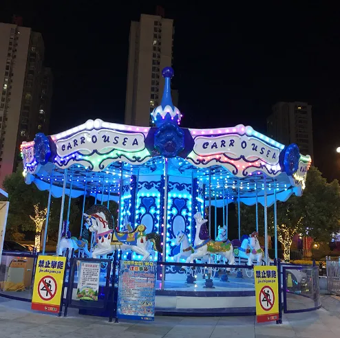 Amusement Park Christmas Horse Machine Electric Rides Madagascar Carousel For Kids photo-3
