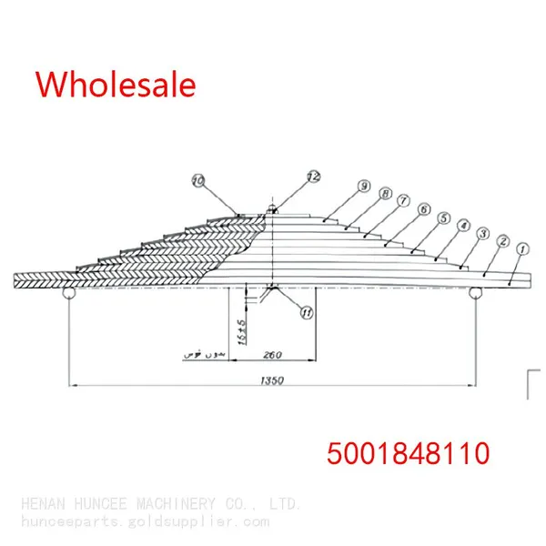 5001848110 For RENAULT Rear Axle Leaf Spring Wholesale photo-2
