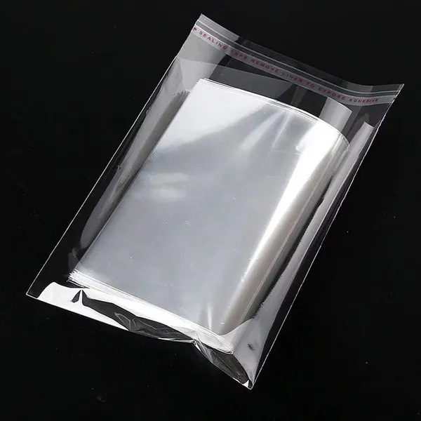Customized Printed Clear Header Plastic Bags Jewelry Clothing Packaging Plastic Opp Self-Adhesive Bags With Logo photo-3