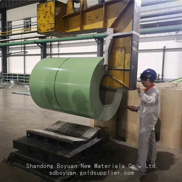Boyuan RAL6021 Light Green Color Coated Aluminum Zinc Steel Coil photo-5