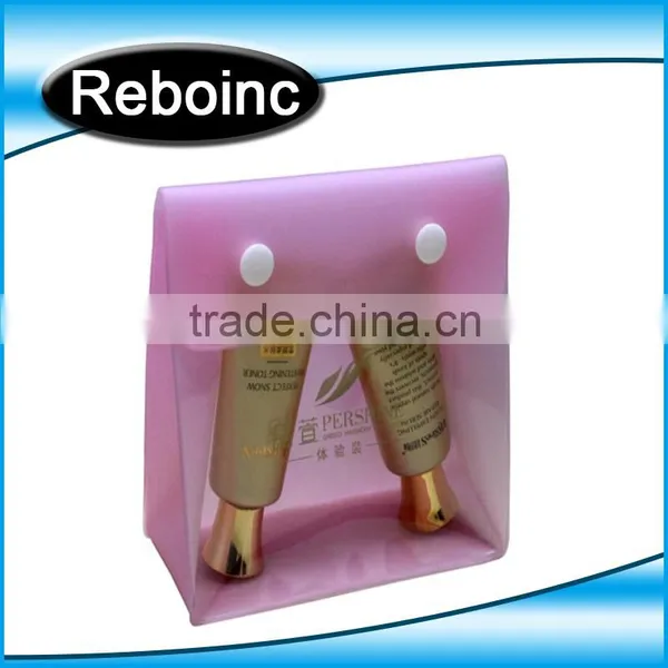 High Quality Pvc Button Makeup Bag With Customized Logo XYL-C004
