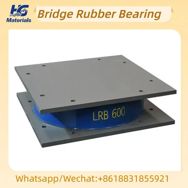 Rectangular Bearing With Hole Rubber Pads Laminated Elastomeric Bridge Bearings