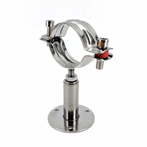 Adjustable Height Pipe Support, for Process Pipeline Installation, Pipe Hanging and Fixing, Steel Pipe Hoop, Pipe Clamp, Customizable Clips for Outer Diameters From 12 to 219 photo-5