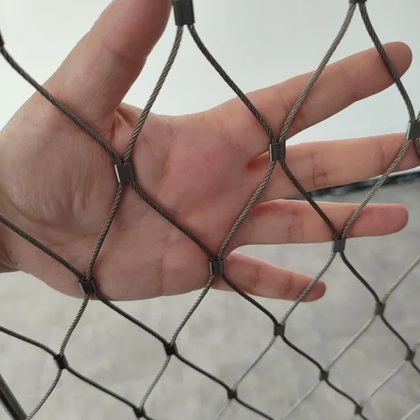 304 Stainless Steel X-Type Rope Mesh for Balustrade and Handrail Protection photo-3
