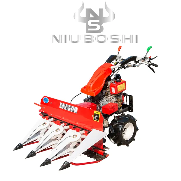 Stable Performance Mini Self Propelled Walking Harvester Rice Wheat Alfalfa Harvesting Equipment With 1 Year Warranty photo-2