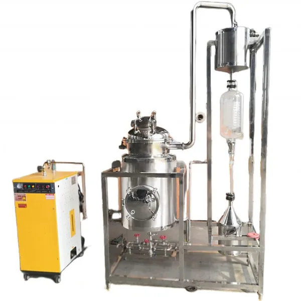 100L - 500L Honeysuckle Plant Flower Leaf Essential Oil Extractor Extraction Machine Essential Oil Distillation Equipment photo-2