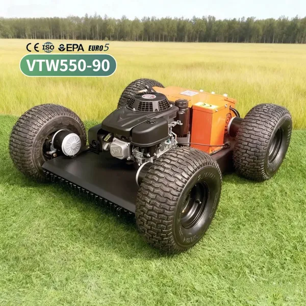 Vigorun VTW550 Steel Lawn Mower Long Lifespan & Durable Brush Cutter With Wheels For Community & Rooftop Gardens photo-2
