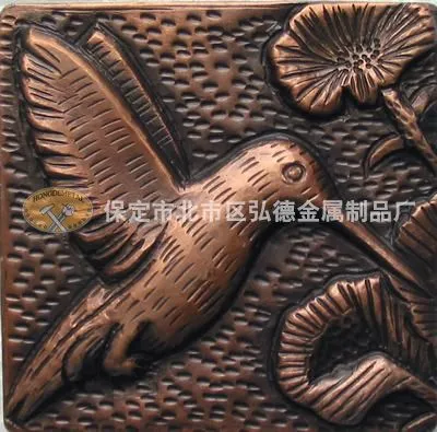 Copper Wall Tiles, Factory-supplied Handcrafted Pure Copper Decorative Wall Tiles for Processing and Custom Manufacturing photo-4