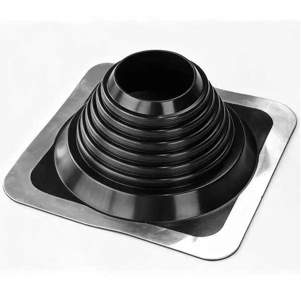 NSPV Solar Roof Pipe Flashing EPDM Rubber Waterproof Flashing With Aluminum Base for PV Installation, 3/4\