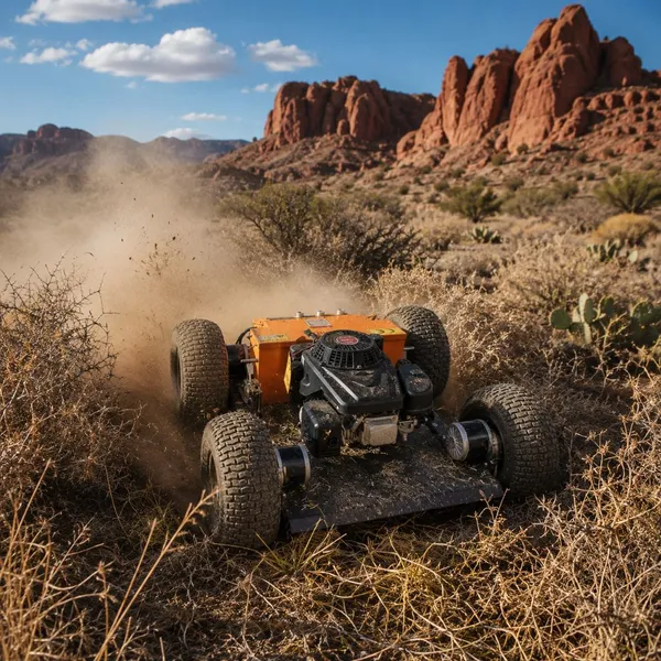 VTW550 Vigorun 550mm 4-Wheel Remote Control Zero-Turn High Torque Shredder