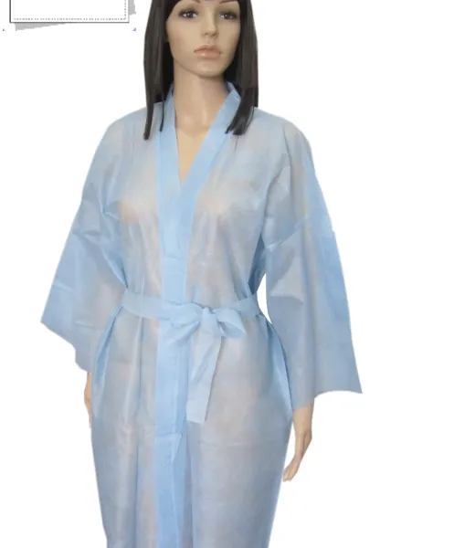 Disposable Non Woven Kimono Disposable Salon Gown Disposable Kimono for Women Spa Salon