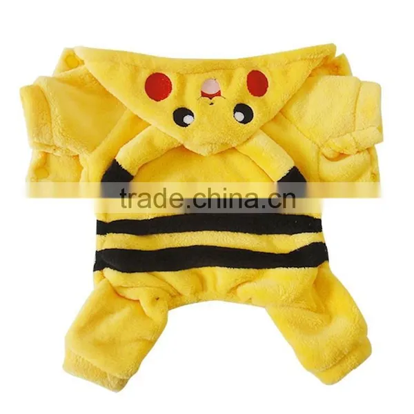Dog Pikachu Apparels With Double Sided Coral Fleece Material Fit for Spring Autumn and Winter photo-4