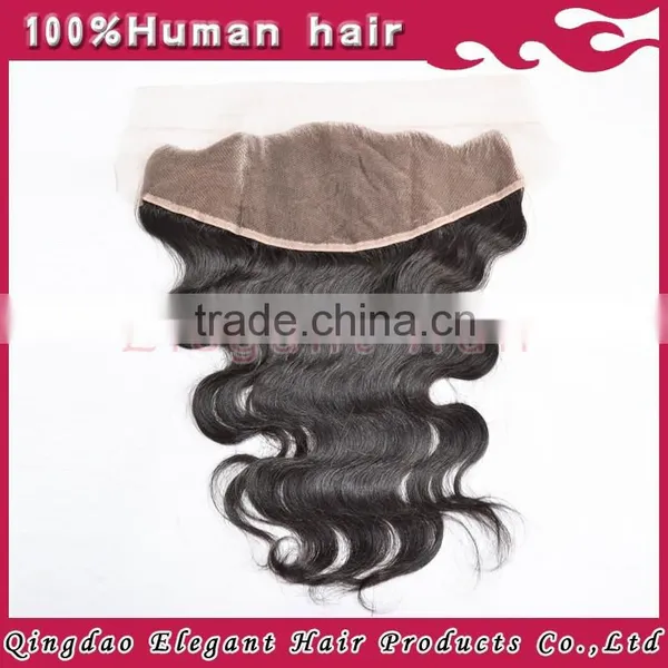 Qingdao Hot Hair Product Body Wave Indian Remy Hair Comfortable Swiss Lace Frontal Closure photo-2