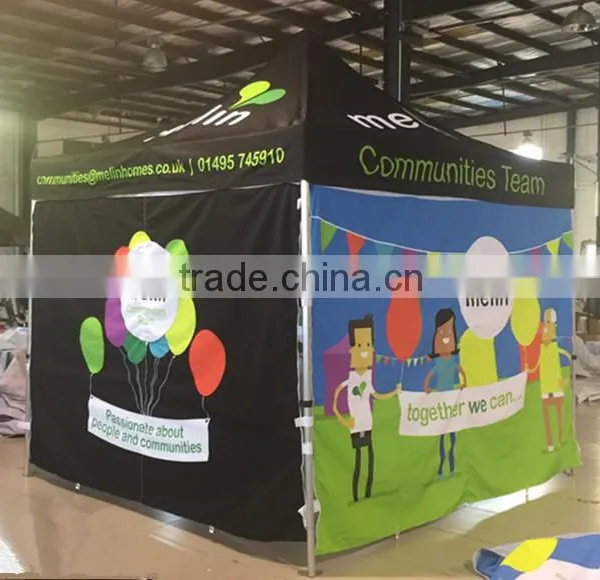 3m X3m Small Hexagon Folding Gazebos With Digital Printing Logo