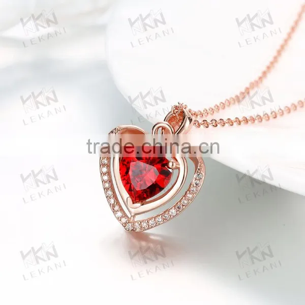 Fashionable Heart Shape Jewelry,heart Design Pendant Necklace,zirconia Necklaces photo-6