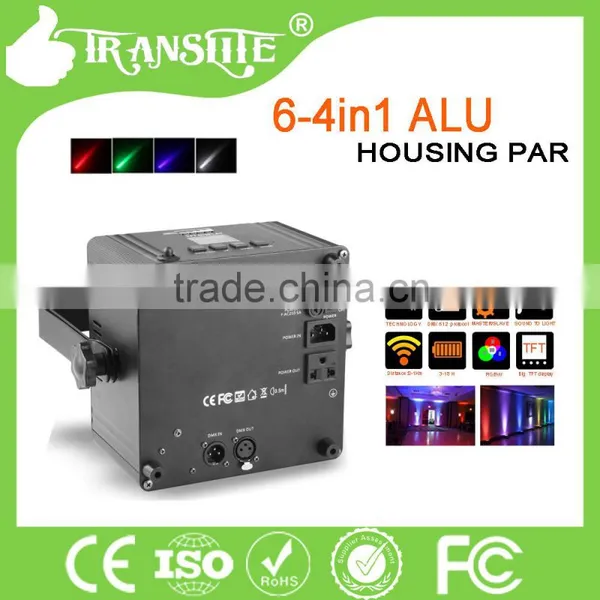 Hot Sale Battery Powered 4in1 RGBW Aluminum Housing LED PAR Stage Light photo-2