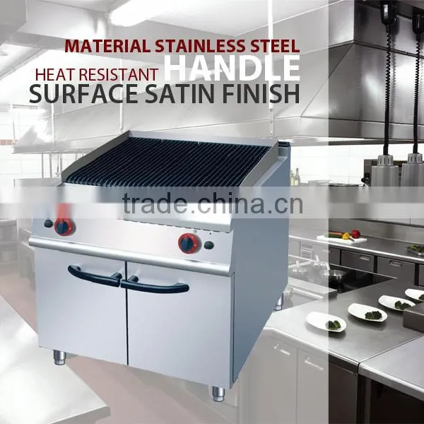 Gas Lava Rock Grill With Cabinet photo-2