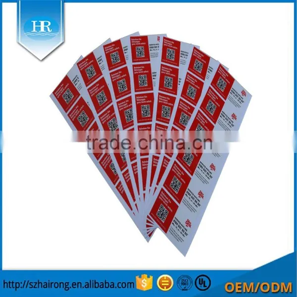 Customized Glossy Hot Stamping Brand Logo Synthetic Paper Covering Film Adhesive Stickers photo-5