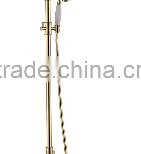 Modern Design Rain Shower Faucet Set With Sliding Bar photo-3