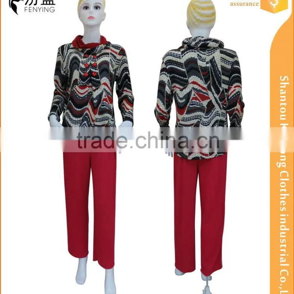 Newest Flannel Islamic Women's Suits With Button on Front