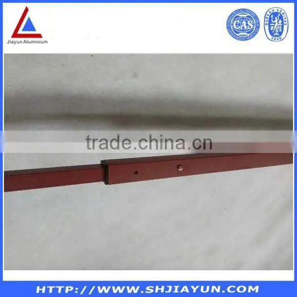 Square Round Tube,rectangle Tube, h Shape I Shape L Shape u Shape Aluminium Profiles With Heat Transfer Paper of Wooden Grain photo-5