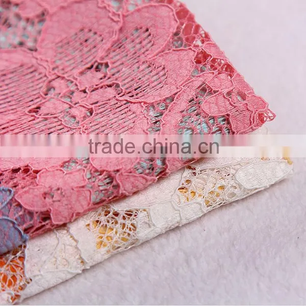 Most Popular Wholesale French Lace Fabric 2016 for Wedding Embroidered French Tulle Lace Fabric photo-2