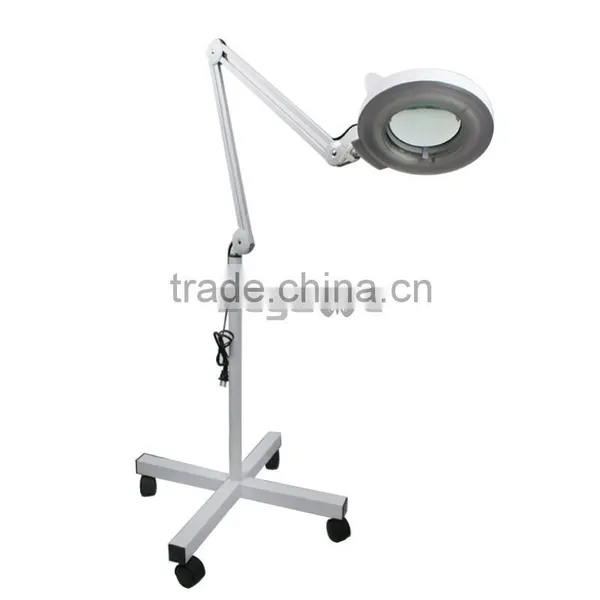 5X Magnifying Lamp Rolling Floor Stand Adjustablemini Facial Steamer With Ozone Quality Choice photo-2