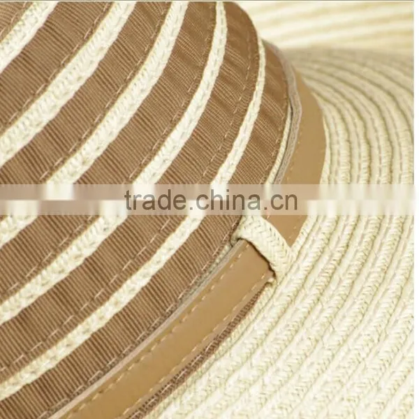 Light Foldable Fabric Hat for Outdoor With Wide Brim Sunshade and String Decoration photo-3
