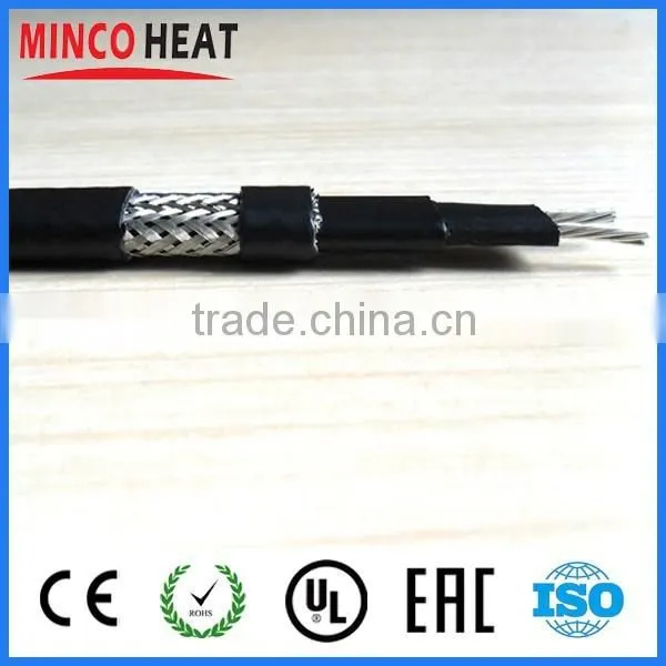 Heat Resistant Self Regulating Pipe Insulation, Roof Snow Melting Silicone Heating Cable photo-2