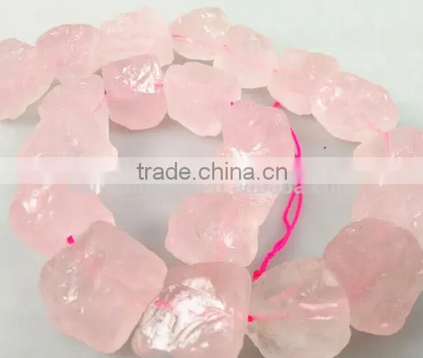Natural Rough Nugget Madagascar Rose Quartz photo-4