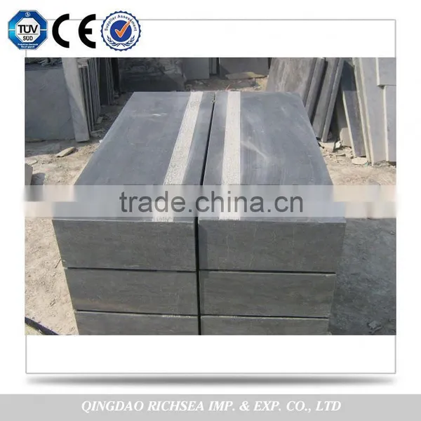 for Shopping Mall Usage Honed Blue Limestone Slab Limestone Step photo-6