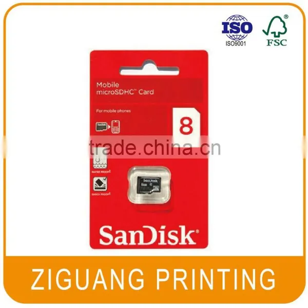 Custom micro sd card blister packaging