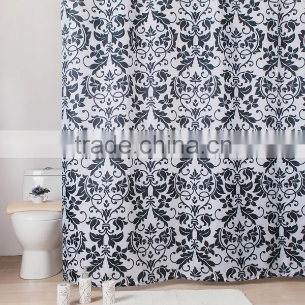 Smellless No-taxic Polyester Textile Shower Curtain