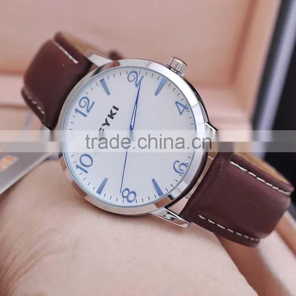 Classic Genuine Leather EYKI Brand Men Watches Water Resistant Women Quartz Watch photo-6