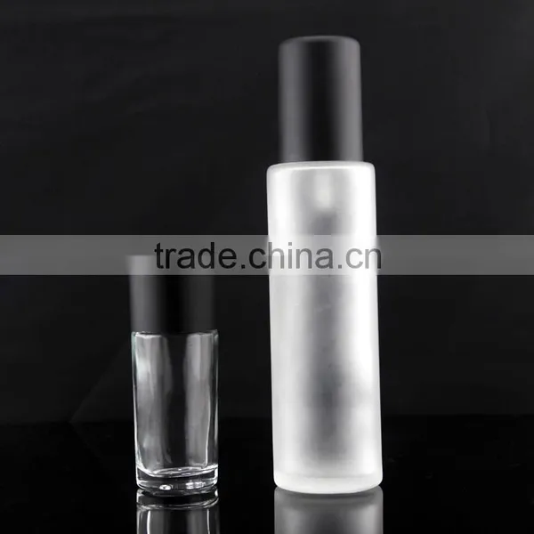 100ml Cosmetic Glass Bottle With Black Lid Cosmetic Container photo-2