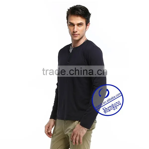 Custom Long Sleeve Blank t Shirt Men Design Wholesale China photo-2