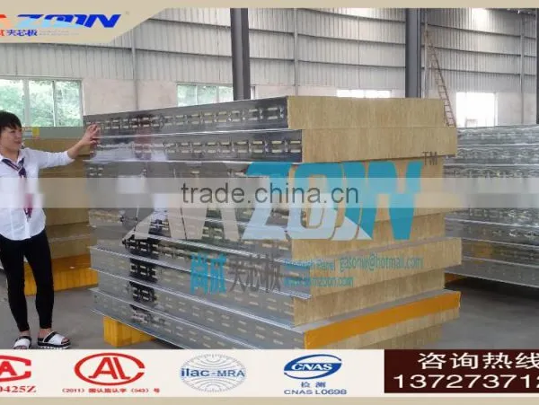 Fireproof Rock Wool Sandwich Panel for Roof and Wall Board photo-2