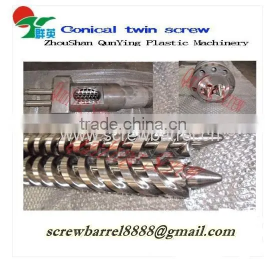 Twin Coinical Screw Barrel for Extruder Machinery in Stock photo-2