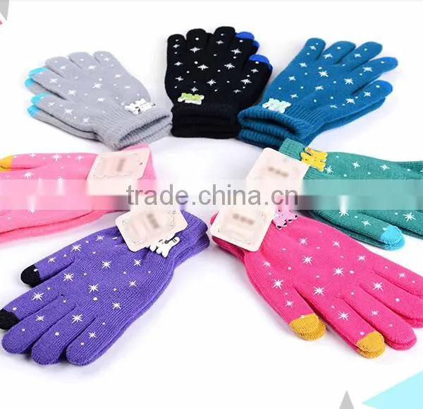 Starry Touch Screen Gloves Best Gift For Christmas Cotton Material