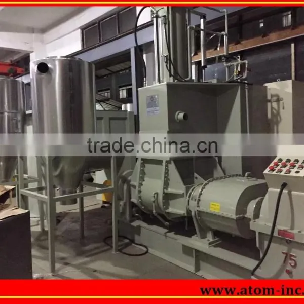 Rubber/PVC/EVA Double-shaft High-speed Air Cooling Type Granulator Prodution Line photo-5