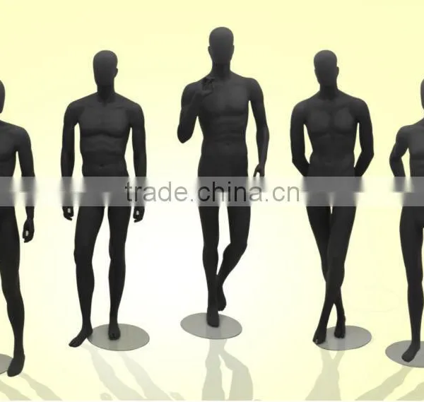 Series Matt Black Stand Male Mannequin
