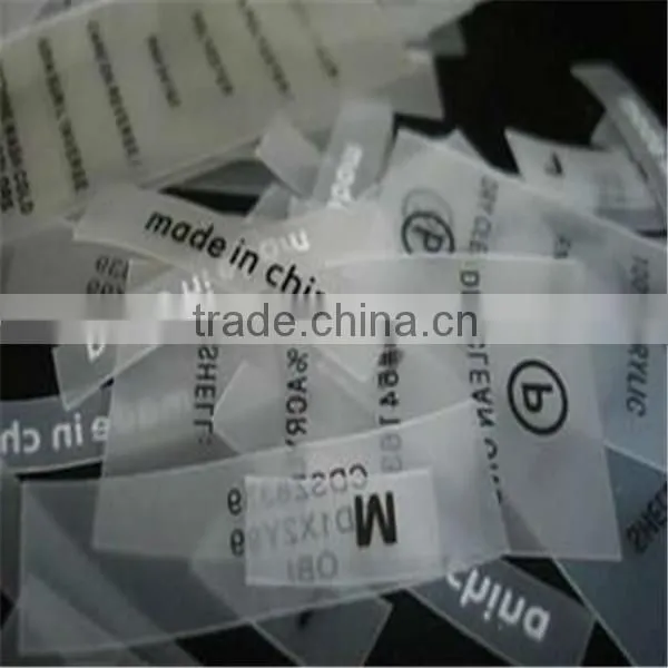 High Quality TPU Size Label