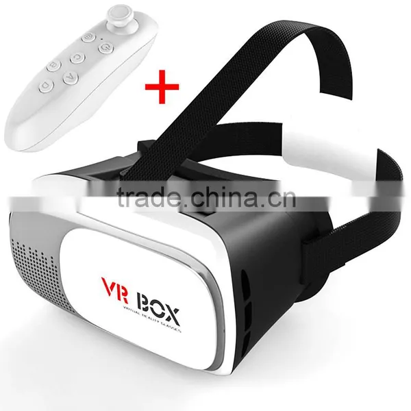 Head Mount Plastic VR BOX 2.0 Version Virtual Reality Glasses Cardboard for 3.5" - 6.0" Smart Phone and + Remoter Gamepad photo-5