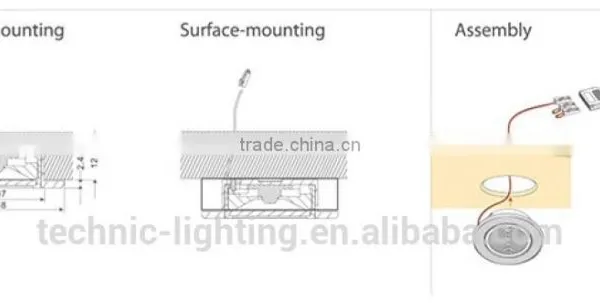 ISO9001 Approved LED Cabinet Lamps,1w Led Spot Light for Cabinet,DIY Led Kitchen Furniture Light photo-3