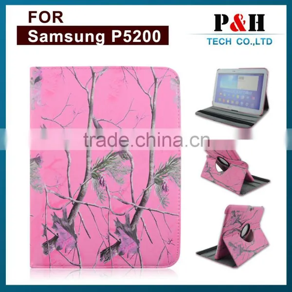 Hot Sell Leather 360 Degree Rotation Tablet Case for Samsung P5200 photo-5