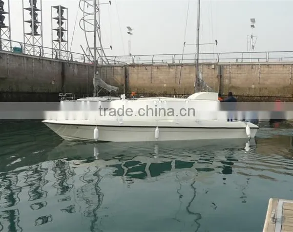 9.8m High Speed Fiberglass Have Hard Roof Cabin Passenger Car Ferry
