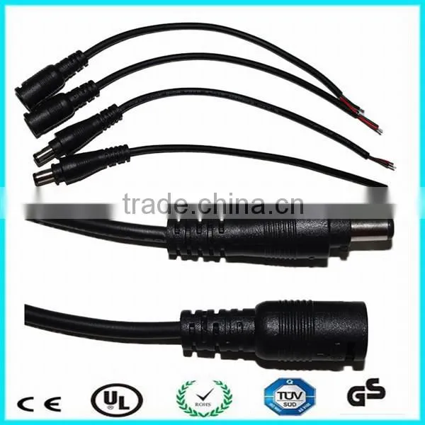 Male and Female Lock dc Connectors White Power Cable With Open End photo-6
